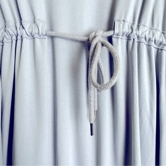 Everlane | EUC Light Blue Luxe Cotton Tie-Front Tee Dress in size XS - Picture 5 of 5